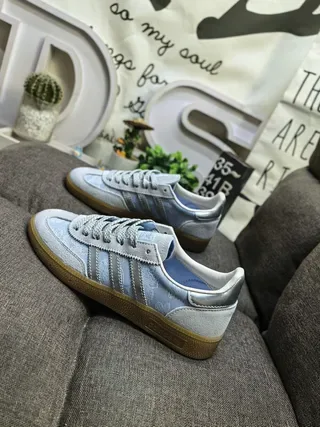 Adidas Samba OG Light Blue and Silver Lifestyle Sneakers 7