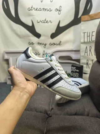 Adidas Samba OG Metallic Silver Off-White Lifestyle Sneakers 5