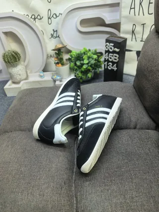 Adidas Samba OG Metallic Silver Off-White Lifestyle Sneakers 16