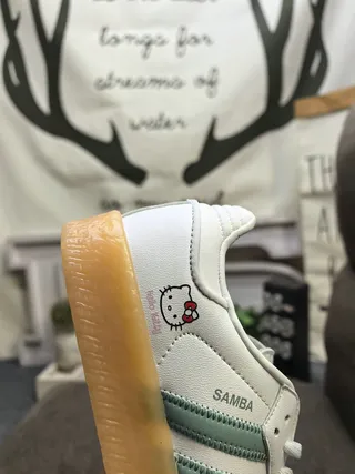 Adidas Samba OG Pink Stripes Hello Kitty Lifestyle Sneakers 3