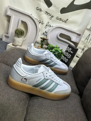 Adidas Samba OG Pink Stripes Hello Kitty Lifestyle Sneakers 9