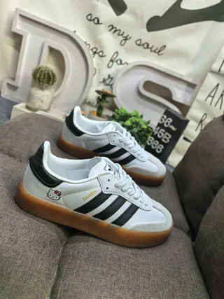 Adidas Samba OG Pink Stripes Hello Kitty Lifestyle Sneakers 19