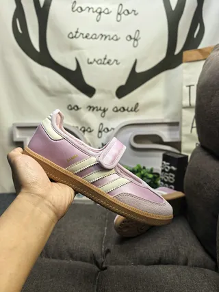 Adidas Samba Pink and Cream Lifestyle Sneakers 5