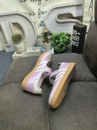 Adidas Samba Pink and Cream Lifestyle Sneakers 6