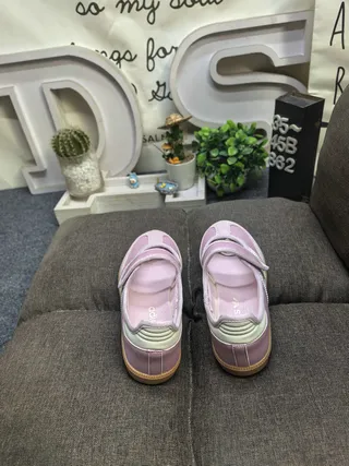 Adidas Samba Pink and Cream Lifestyle Sneakers 8