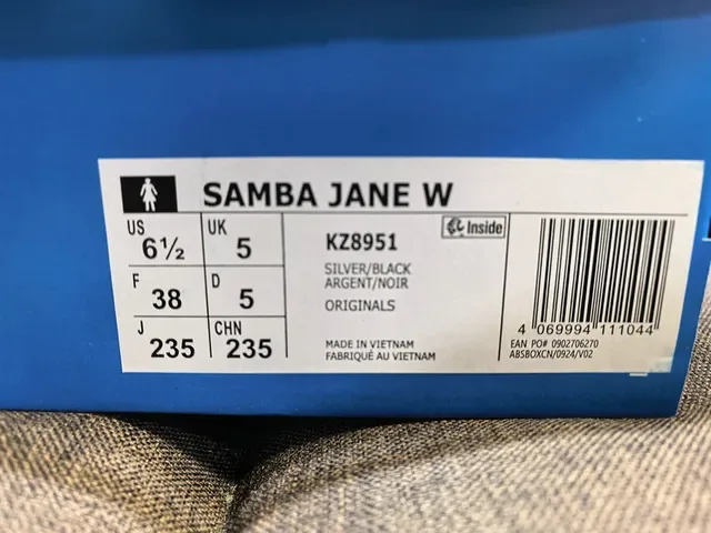 Adidas Samba Silver and Black Lifestyle Sneakers 2