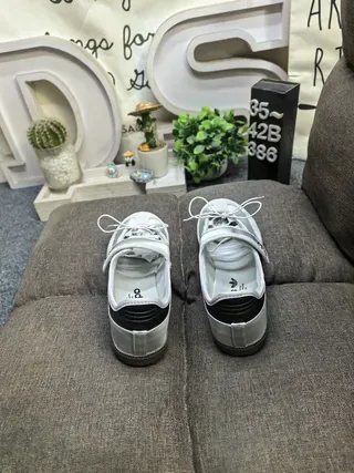 Adidas Samba Silver and Black Lifestyle Sneakers 8