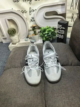 Adidas Samba Silver and Black Lifestyle Sneakers 10