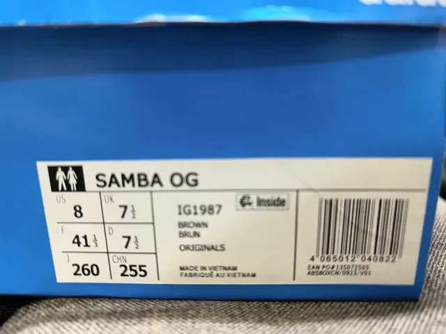 Adidas Samba White and Gold Glitter Lifestyle Sneakers 2