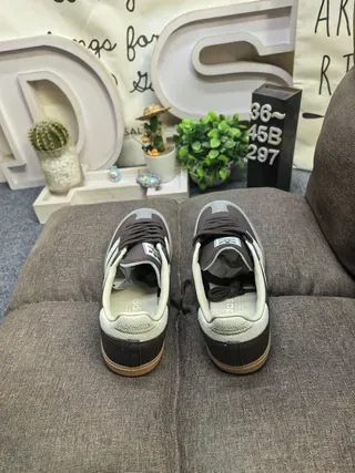 Adidas Samba White and Gold Glitter Lifestyle Sneakers 18