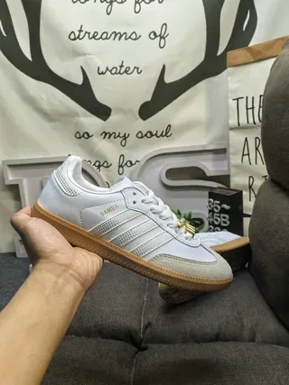 Adidas Samba White and Gum Lifestyle Sneakers 5