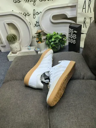 Adidas Samba White and Gum Lifestyle Sneakers 6