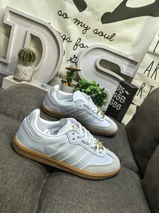 Adidas Samba White and Gum Lifestyle Sneakers 9