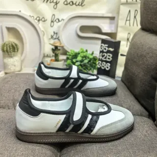 Adidas Samba सफेद काला भूरा लाइफस्टाइल स्नीकर