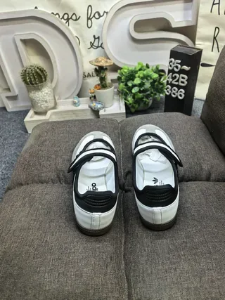 Adidas Samba White Black Gray Lifestyle Sneakers 8