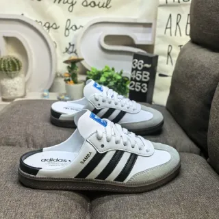 Adidas Samba 白黑灰乐福鞋
