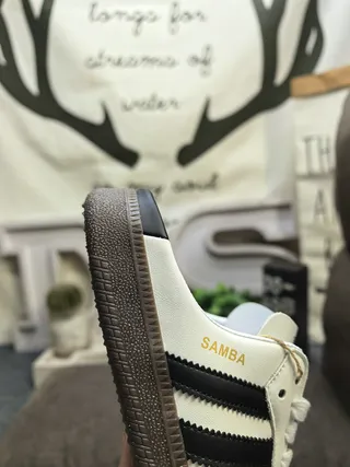 Adidas Samba White Brown Gum Lifestyle Sneakers 3