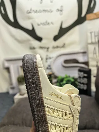 Adidas Samba White Brown Gum Lifestyle Sneakers 23