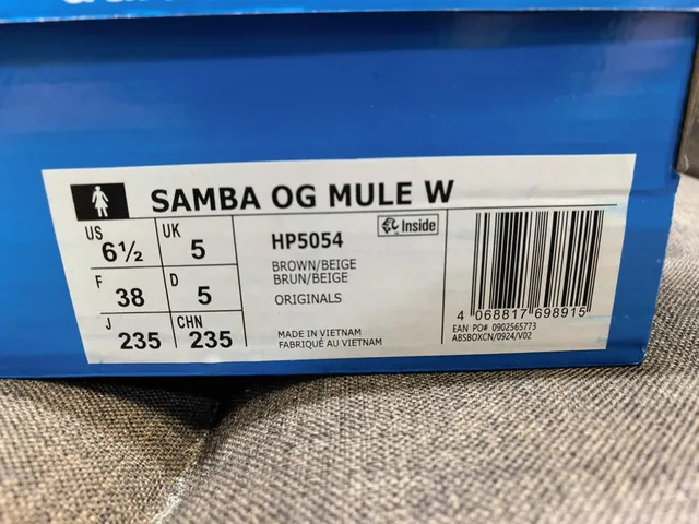 Adidas Samba White Brown Mesh Laceless Mule Lifestyle Sneakers 12