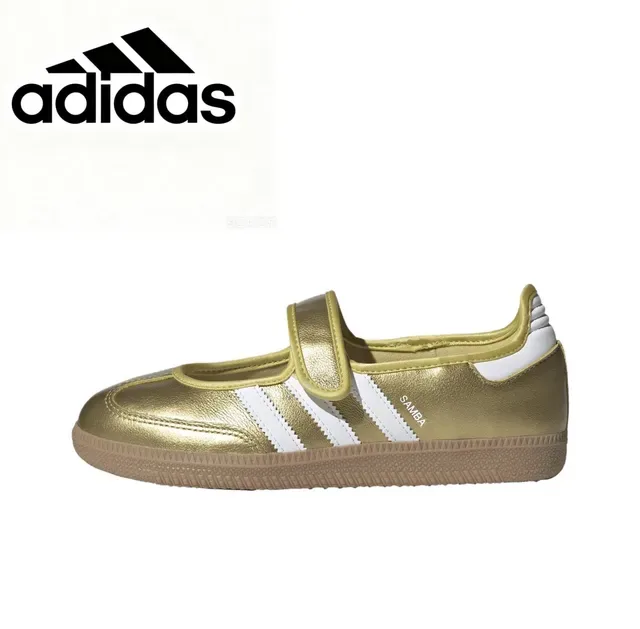 Adidas Samba सफेद भूरा गम जीवनशैली स्नीकर्स 8
