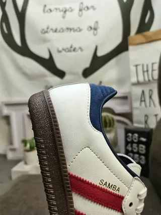 Adidas Samba White Red Navy Lifestyle Sneakers 3