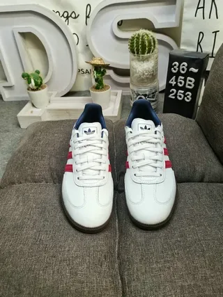Adidas Samba White Red Navy Lifestyle Sneakers 10