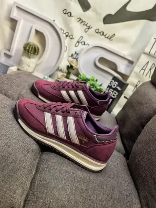 Adidas SL 72 Burgundy Cream Lifestyle Sneakers 7