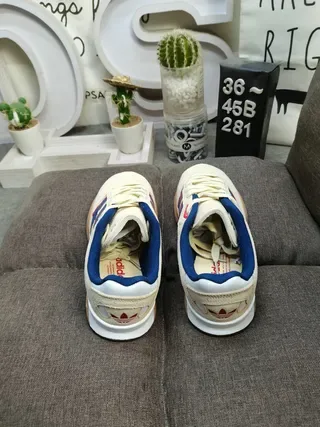 Adidas Spezial Beige Blue Red Lifestyle Sneakers 8