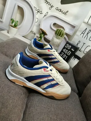 Adidas Spezial Beige Blue Red Lifestyle Sneakers 9