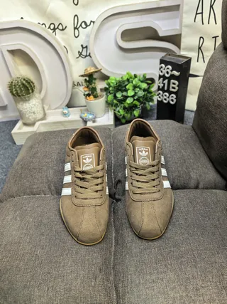 Adidas Spezial Brown Suede and White Stripe Lifestyle Sneakers 10