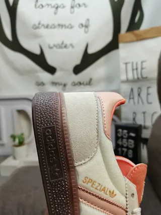 Adidas Spezial Off-White and Peach Lifestyle Sneakers 3