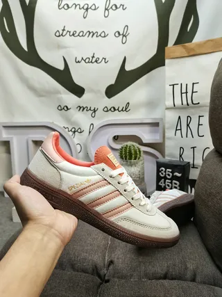 Adidas Spezial Off-White and Peach Lifestyle Sneakers 5