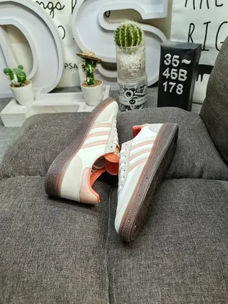 Adidas Spezial Off-White and Peach Lifestyle Sneakers 6