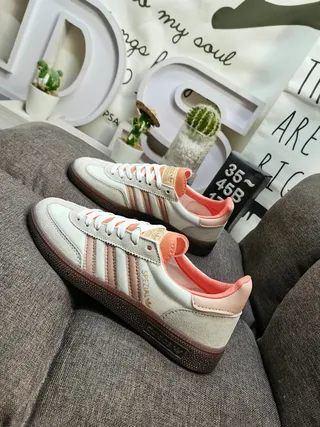 Adidas Spezial Off-White and Peach Lifestyle Sneakers 7