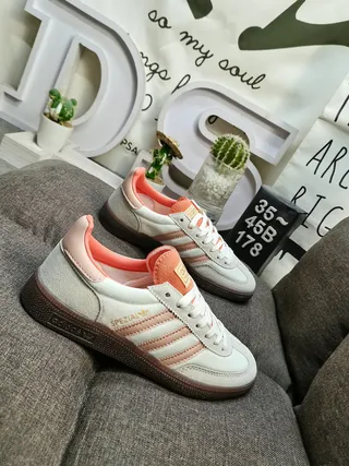 Adidas Spezial Off-White and Peach Lifestyle Sneakers 9