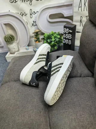 Adidas Spezial Off-White and Red Lifestyle Sneakers 6