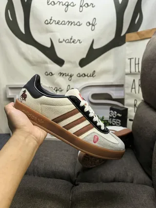 Adidas Spezial Off-White and Red Lifestyle Sneakers 15