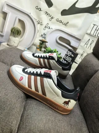 Adidas Spezial Off-White and Red Lifestyle Sneakers 17