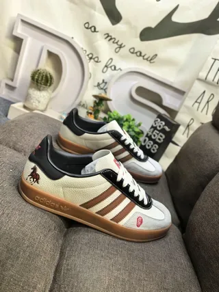 Adidas Spezial Off-White and Red Lifestyle Sneakers 19