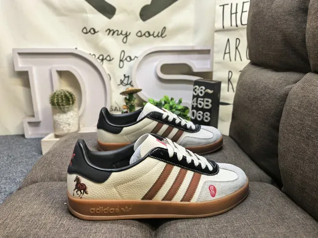 Adidas Spezial Off-White and Red Lifestyle Sneakers 21