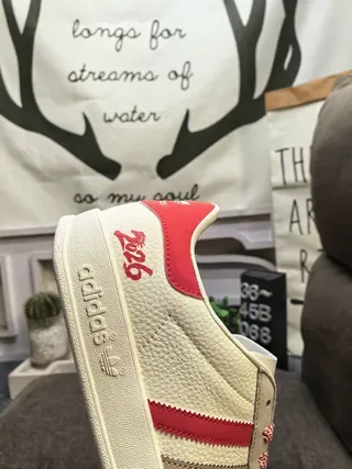 Adidas Spezial Off-White and Red Lifestyle Sneakers 23