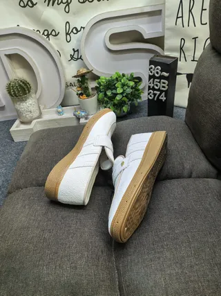 Adidas Spezial Off-White Textured Loafers 6