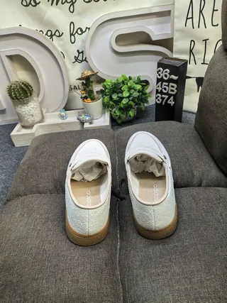 Adidas Spezial Off-White Textured Loafers 8