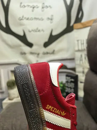 Adidas Spezial Red Suede Lifestyle Sneakers 3
