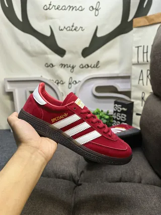 Adidas Spezial Red Suede Lifestyle Sneakers 5