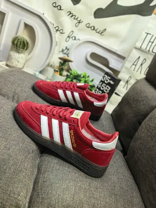 Adidas Spezial Red Suede Lifestyle Sneakers 7