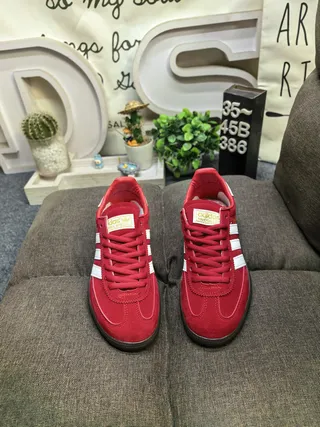 Adidas Spezial Red Suede Lifestyle Sneakers 10