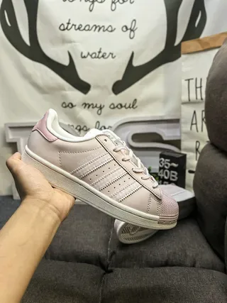 Adidas Stan Smith Beige and Pink Lifestyle Sneakers 5