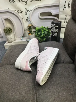 Adidas Stan Smith Beige and Pink Lifestyle Sneakers 6