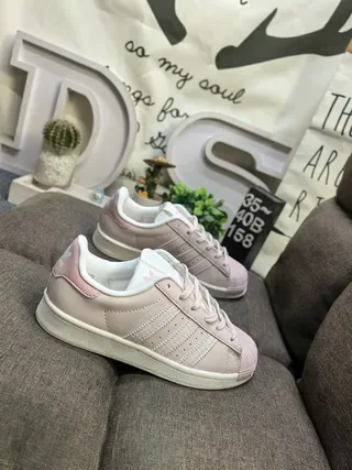 Adidas Stan Smith Beige and Pink Lifestyle Sneakers 9